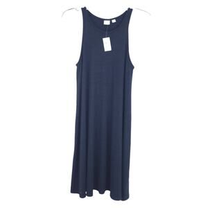 New Gap Midi Dress XS Sleeveless, Black Summer Dress, Stretchy Casual Dress